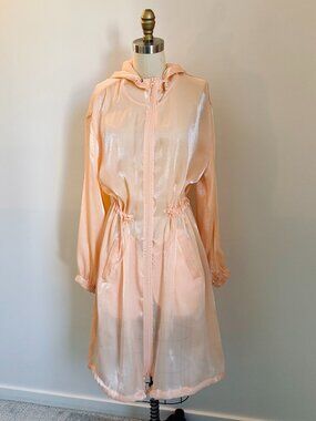 Future Collective Gabriela Karefa-Johnson Peach Orgnaza High Sheen Parka- Med